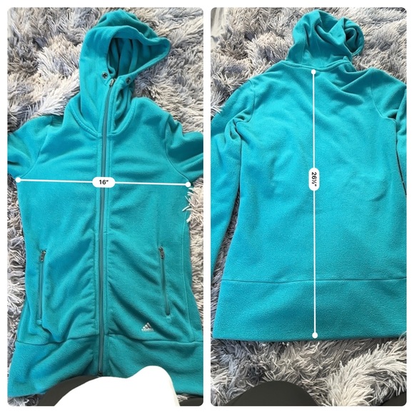 Woman’s Adidas hooded fleece size Medium - Picture 7 of 7